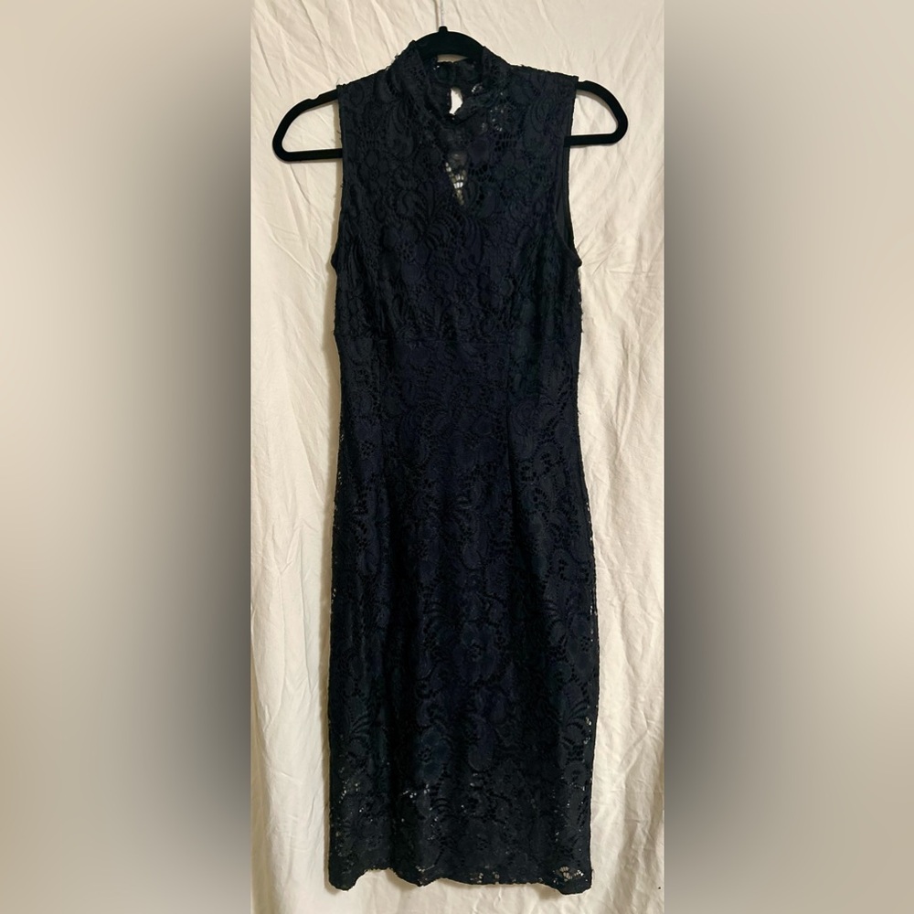 Elegant Black Lace Dress